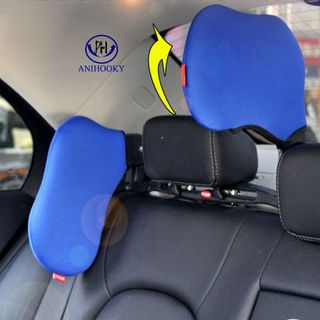 Gối tựa đầu 02 bên xe ô tô cao su non Anihooky - để bé tựa khi đi xe hơi - đỡ đau vai gáy - mỏi cổ