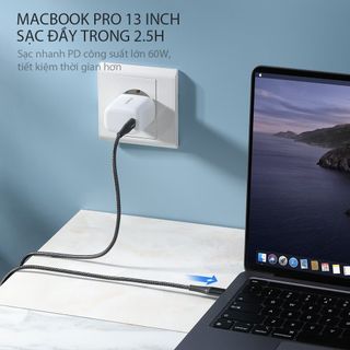 Cáp Sạc Nhanh VIVAN KPD100S Chống Gãy Type-C to Type-C 100cm Chuẩn Sạc NhanhPD 60W BenZ Store