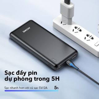 Pin Sạc Dự Phòng 10.000mAh ACOME AP108 10000mAh Tương Thích Với Thiết Bị - BẢO HÀNH 1 ĐỔI 1 CHÍNH HÃNG BenZ Store