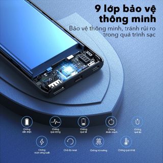 Pin Sạc Dự Phòng 10.000mAh ACOME AP108 10000mAh Tương Thích Với Thiết Bị - BẢO HÀNH 1 ĐỔI 1 CHÍNH HÃNG BenZ Store