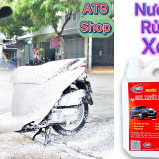 Bọt tuyết rửa xe AT9 đậm đặc loại 5 lít dùng cho máy rửa xe không chạm với bình xịt bọt tuyết xe máy oto