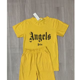 Sét bộ nữ ,đồ bộ dài nữ thun coton thái,,áo in chử ANGEL ,thời trang xuân hè BD02-VÀNG