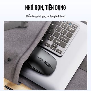Chuột Không Dây Kiểu Dáng Văn Phòng ROBOT M205 Có Nút Tùy Chỉnh Độ Phân Giải Gọn Nhẹ - Bảo Hành 12 Tháng BenZ Store