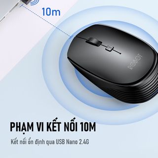 Chuột Không Dây Kiểu Dáng Văn Phòng ROBOT M205 Có Nút Tùy Chỉnh Độ Phân Giải Gọn Nhẹ - Bảo Hành 12 Tháng BenZ Store