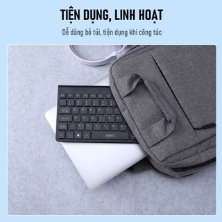 Bàn Phím Có Dây Mini ROBOT RK10 Nút Ấn Tĩnh Âm Không Gây Ồn - Nhỏ Gọn Thuận Tiện Mang Theo Bảo Hành 12 Tháng BenZ Store
