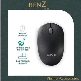 Chuột Quang Không Dây Wireless 2.4GHz ROBOT M210 - Cảm Biến Quang Học Khoảng Cách Tín Hiệu 20m BenZ Store