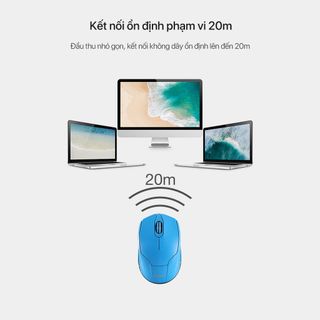 Chuột Quang Không Dây Tĩnh Âm ROBOT M310 Tĩnh Âm Cảm Biến Quang Học Khoảng Cách Tín Hiệu 20m BenZ Store