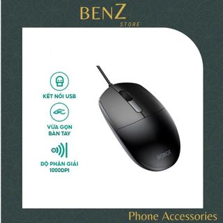 Chuột Quang Có Dây ROBOT M120 Độ Phân Giải 1000 DPI Dùng Trong Văn Phòng - Bảo Hành 12 Tháng BenZ Store