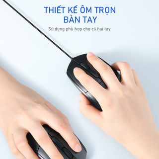 Chuột Quang Có Dây ROBOT M120 Độ Phân Giải 1000 DPI Dùng Trong Văn Phòng - Bảo Hành 12 Tháng BenZ Store