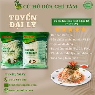 Củ hủ dừa bào lát Tỷ Đệ 500g