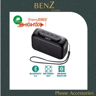 Loa Bluetooth Mini 5.0 ROBOT RB100 Âm Thanh Cực Đỉnh Pin Lâu - Hỗ Trợ Nghe Nhạc Bằng Thẻ Nhớ TF & USB BenZ Store
