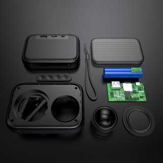Loa Bluetooth Mini 5.0 ROBOT RB100 Âm Thanh Cực Đỉnh Pin Lâu - Hỗ Trợ Nghe Nhạc Bằng Thẻ Nhớ TF & USB BenZ Store