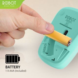 Chuột Quang Không Dây 2.4GHz ROBOT M220 Họa Tiết Hoạt Hình Dễ Thương - Cảm Biến Quang Học Khoảng Cách Tín Hiệu 20m