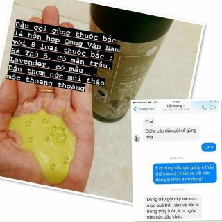Cặp dầu gôi gừng Weilaya
