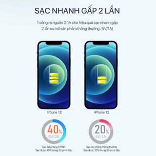 Pin Sạc Dự Phòng 10.000mAh ROBOT RT190 LED Hiển Thị PIN - 1 Output & 2 Input MircoUSB/ Type-C Benz Store