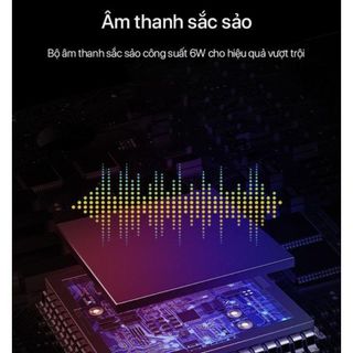 Loa máy tính để bàn mini, loa vi tính laptop pc hiệu ứng LED Robot RS200 cống suất 6W bảo hành 1 năm đổi trả BenZ Store