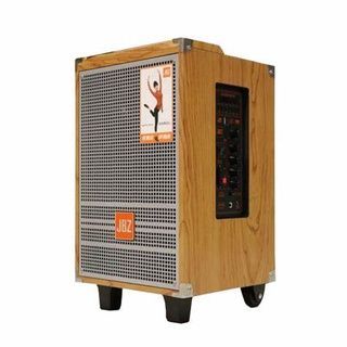 Loa kéo di động JBZ 0803 bass 2 tấc, Thùng gỗ 2 micro không dây karaoke [BH: 6 tháng]