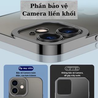 Ốp lưng trong suốt không ố vàng viền màu, Iphone Xs max sang trọng X/Xs/11/11pro/11promax/12/12pro/12promax/13/13p/13pm