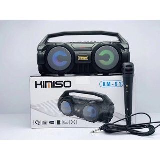 Loa bluetooth KIMISO mẫu S1 *** (mẫu giống S2) hát karaoke kèm micro có dây [BH: 6 tháng]