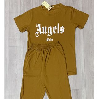 Sét bộ nữ ,đồ bộ dài nữ thun coton thái,,áo in chử ANGEL ,thời trang xuân hè BD02-CÀ PHÊ