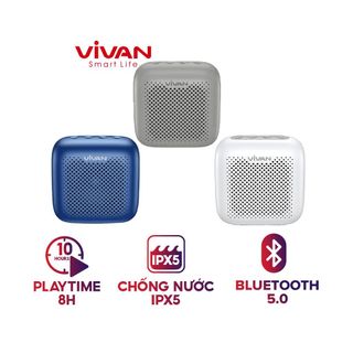 Loa Bluetooth mini Chính Hãng VIVAN VS1 Chất Âm Tốt Bass Mạnh Chống Nước IPX5 5W BenZ Store