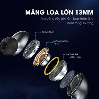 Tai nghe Bluetooth Airdots T8 Thiết Kế In-Ear Chất Âm Rõ Nét Cảm Ứng Thông Minh BenZ Store