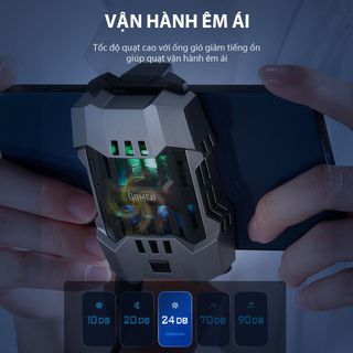 Quạt Tản Nhiệt Điện Thoại Gamen Siberia Đèn Led Rgb Tản Nhiệt Siêu Tốc Không Gây Ồn BenZ Store