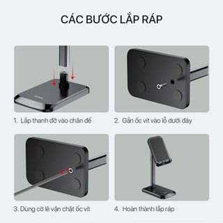 Giá Đỡ Điện Thoại Máy Tính Bảng ACOME AH02 Tăng Giảm Chiều Cao Điều Chỉnh Linh Hoạt BenZ Store