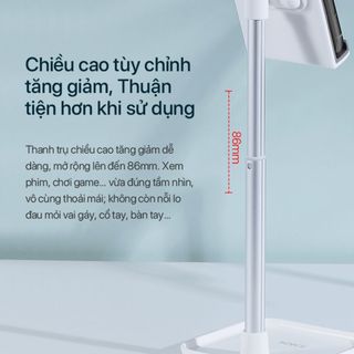 Giá Đỡ Điện Thoại/Máy Tính Bảng ROBOT RT-US04 Tăng Giảm Chiều Cao Và Góc Nhìn - Chất Liệu Hợp Kim Nhôm BenZ Store