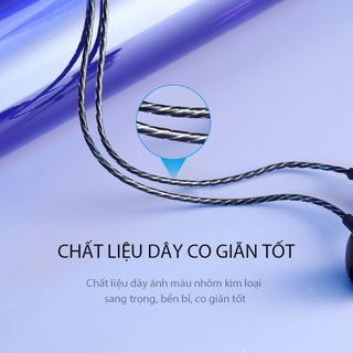 Tai Nghe Nhét Tai Chính Hãng Dây Dù VIVAN Q12 Cổng Kết Nối Chữ L 3.5mm Tích Hợp Micro Đàm Thoại BenZ Store