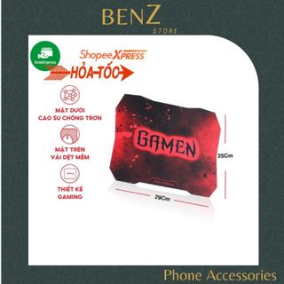 Tấm lót chuột Gamen GP-X bàn di chuột kiểu dáng gaming kích thước 29 x 25 cm BenZ Store
