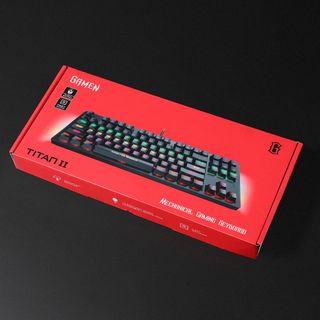 Bàn phím cơ Gamen Titan II game thủ đèn LED RGB phím bấm bền màu cho máy tính laptop BenZ Store