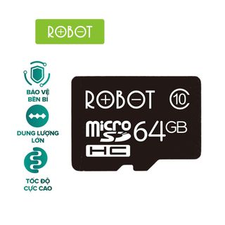Thẻ Nhớ Micro SD ROBOT TF Card 16GB/ 32GB/ 64GB - Dành Cho Nhiều Loại Thiết Bị Camera, Laptop,Loa, Điện Thoại BenZ Store