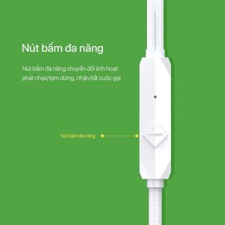 Tai Nghe Có Dây ROBOT RE101S Nghe Nhạc Đàm Thoại Cổng Kết Nối 3.5mm - Dây Chống Rối BenZ Store