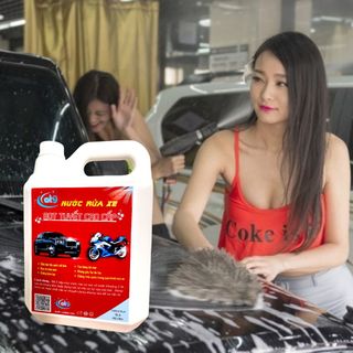 Bọt tuyết rửa xe AT9 đậm đặc loại 5 lít dùng cho máy rửa xe không chạm với bình xịt bọt tuyết xe máy oto