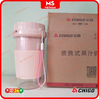 Máy Xay Sinh tố Mini Cầm Tay, Củ Quả, Ăn Dặm Chính Hãng Chigo - 2 lưỡi - MS Vietnam