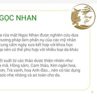 Sữa rửa mặt Ngọc Nhan