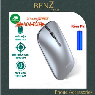 Chuột Không Dây Tĩnh Âm ROBOT M510 USB Nano 2.4GHz Độ Phân Giải 1600DPI Con Lăn Kim Loại