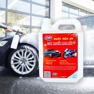 Nước rửa xe bọt tuyết AT9 dung dịch rửa xe máy ô tô 5L chuyên dụng cho bình xịt bọt tuyết và máy rửa xe