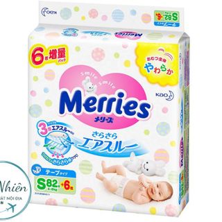 MerriesTape Diaper S 88（82+6) x 2 - dán giá sỉ