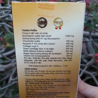 Viên uống GLUCOSAMIN dành cho bệnh xương khớp