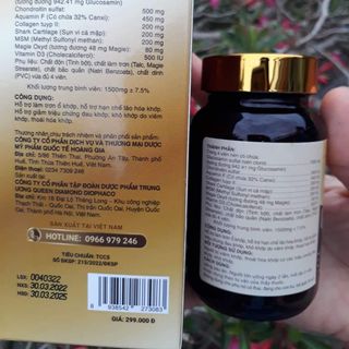 Viên uống GLUCOSAMIN dành cho bệnh xương khớp