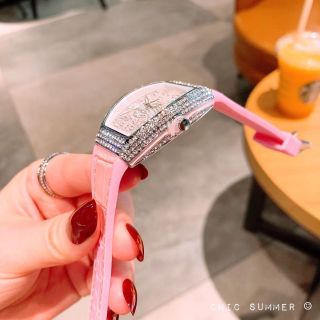 Đồng hồ da nữ full đá