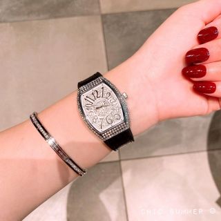 Đồng hồ da nữ full đá