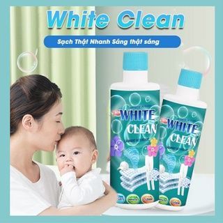 Tẩy trắng quần áo White Clean - Tẩy mốc, tẩy ố vàng, tẩy phai màu quần áo chỉ sau 1 lần ngâm giặt giá sỉ