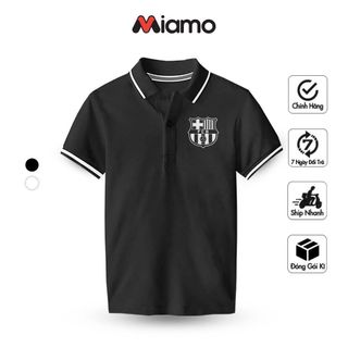 Áo thun polo unisex Miamo câu lạc bộ Barcelona basic phom ôm thoải mái, vải ko nhăn xù dành cho nam nữ MO5 giá sỉ