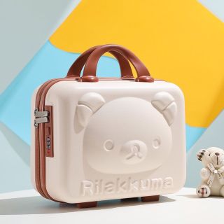 Vali du lịch mini 14inch họa tiết gấu dễ thương