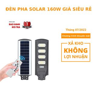 Đèn đường năng lượng mặt trời liền thể công suất 160W mua lẻ giá sỉ chỉ 620.000đ giá sỉ