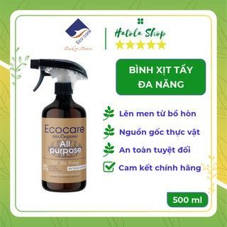 Bình Xịt Tẩy Đa Năng hữu cơ Bồ hòn Ecocare 500ml, chất tẩy đa năng, dùng làm nước lau bếp, nước lau bàn ăn giá sỉ