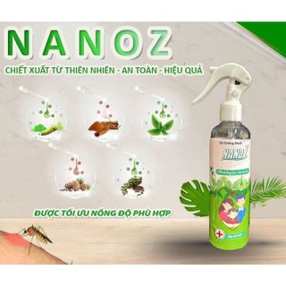 Xịt Đuổi Muỗi Hương Thảo Mộc Sinh Học NANOZ An Toàn Tự Nhiên giá sỉ